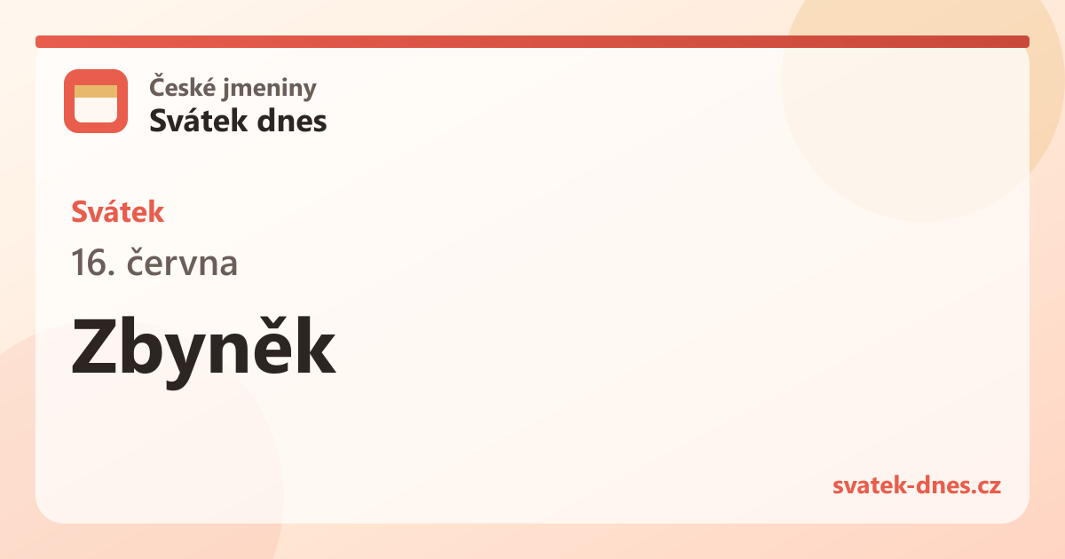Svátek 16. června: Zbyněk